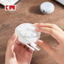 Japan telescopic data line accommodating box portable rotary multifunction charging wire finishing winding coil wire rationers