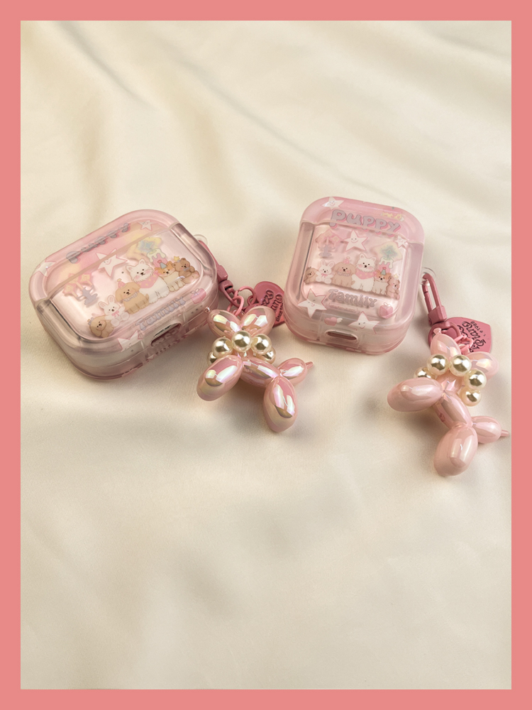 Instagram Cartoon Pink Star Puppy Schutzhülle Airpod 3 Wireless Bluetooth AIPods2 Kopfhörer Soft Case 1. 3._voghion.com