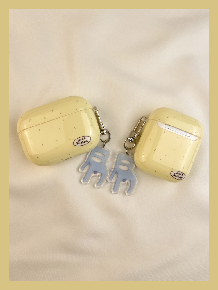 Custodia protettiva per cuffie wireless Bluetooth AIPods2 con inchiostro giallo latte e nicchia in stile Ins Airpod 3 1° 3°_voghion.com