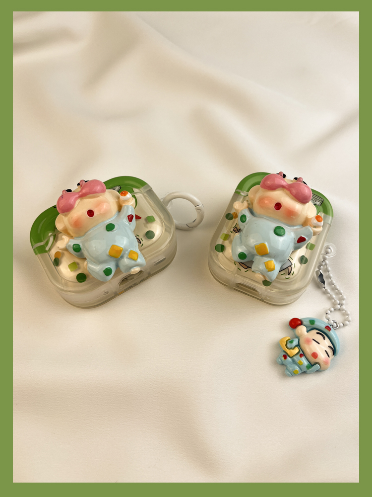 Ins Sevimli 3D Pijama Yeni Koruyucu Kılıf 3 Airpods Kulaklık Yumuşak Kılıf İkinci Kablosuz Bluetooth 1 Üçüncü Aipod için uygundur_voghion.com