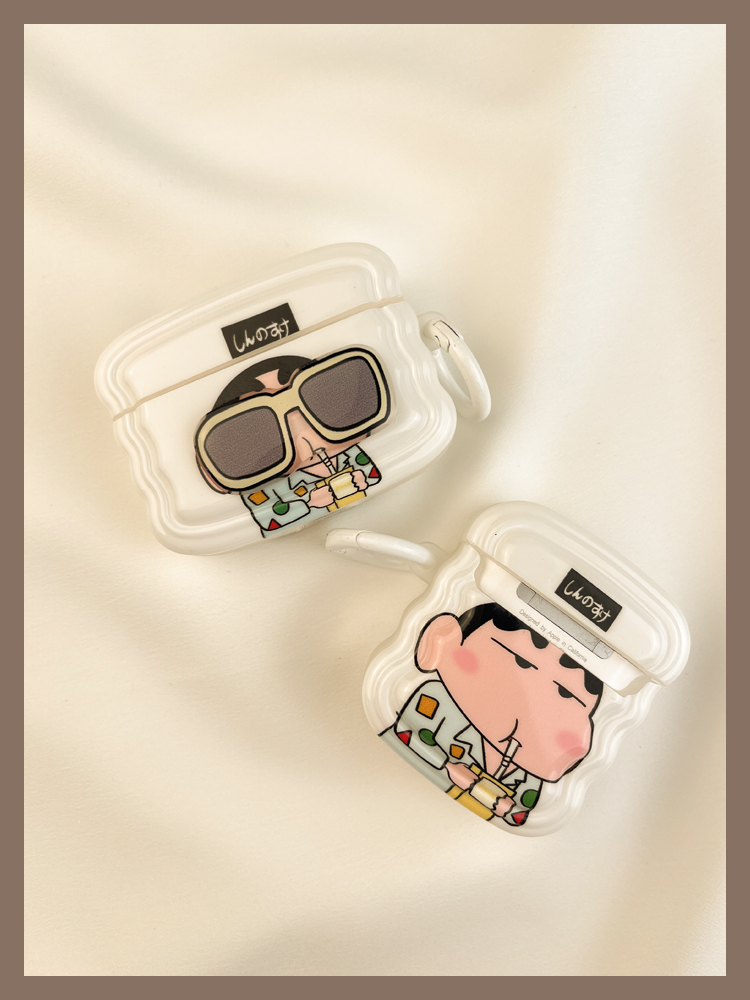 Ins Cartoon Funny sluneční brýle Nový ochranný kryt 3 Vhodné pro airpods Pouzdro na sluchátka Druhý Bezdrátový Bluetooth 1 Třetí_voghion.com