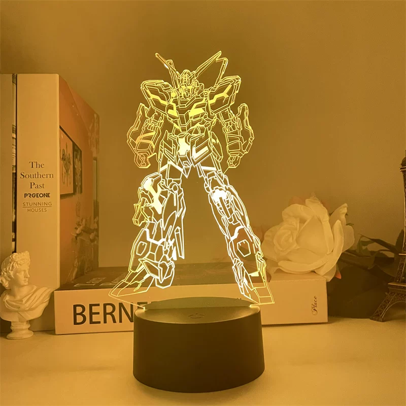 Spot Gundam Unicorn UC Mobile Suit USB ночник модель декоративные RGB украшения подарок мальчику на день рождения