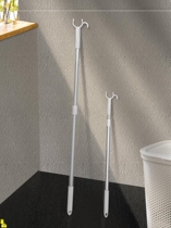 Metal Telescopic Rod Available Clotheshorse Window Curtain Rod Wardrobe Stay Bar Bath Curtain Rod Toilet Bathroom free of perforated baking varnish