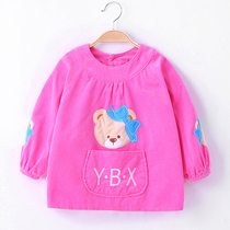 Youbeixiang baby overcoat corduroy cotton waterproof dining clothes autumn and winter apron baby children reverse dress