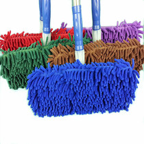 Chenille flat mop large absorbent wood floor tiles 360 rotating stainless steel telescopic thousand Miaoji mop