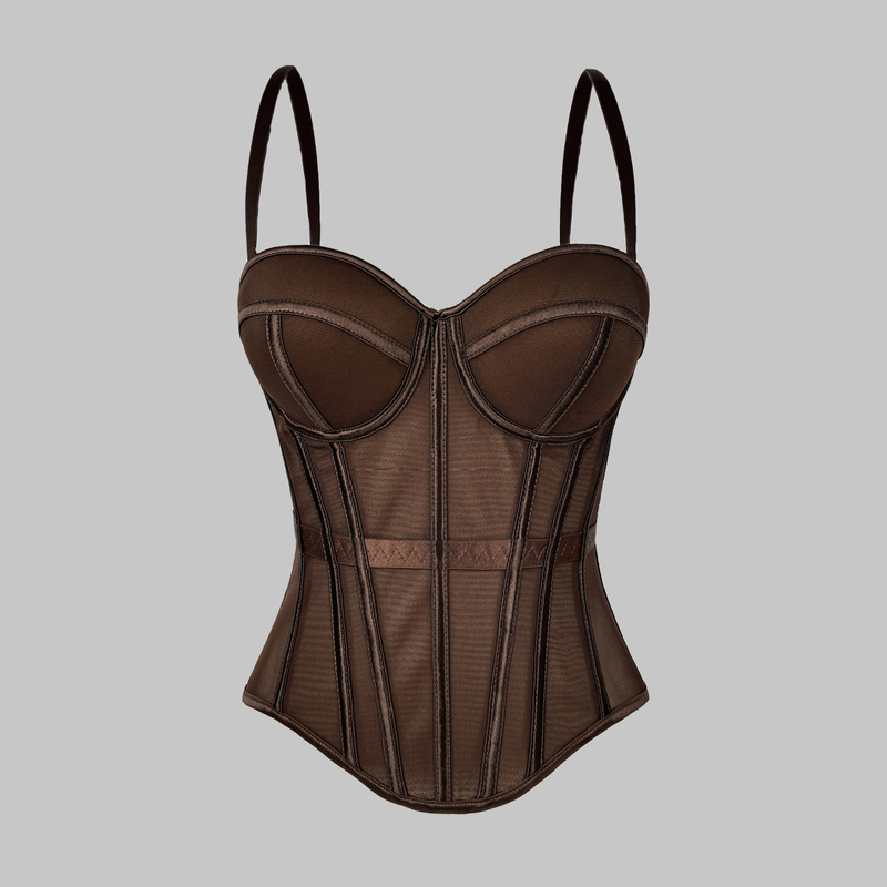 European and American Style Sexy Niche Fishbone Bra Hot Girl Backless Waist Cincher Tummy Control with Chest Pads Strapless Camisole Shapewear Top