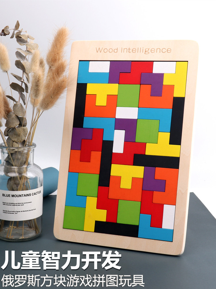 Children's educational toys Tetris Building blocks Tangram Intellectual puzzle development Early education men and women children