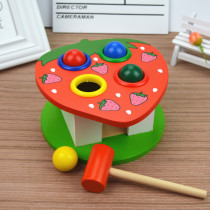 Fruit animal knocking ball building blocks 1-2-3 years old children Virgin baby beating toy boy early education puzzle force