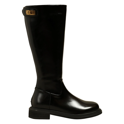 HFRESH Новые кожаные рыцарские сапоги высокие ботинки зимой, но длинные модные ботинки высотой высотой