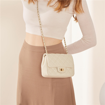 HFresh white diamond chain mini niche small square bag women Bag New 2021 tide leather shoulder bag