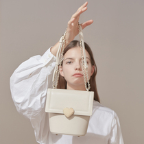 HFresh leather bag womens bag New 2021 tide Joker shoulder chain small bag fashion crossbody bucket bag women