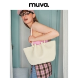 Вместительная и большая сумка на одно плечо, льняная сумка, из натуральной кожи