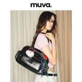 Вместительная и большая сумка на одно плечо, демисезонная сумка через плечо, из натуральной кожи