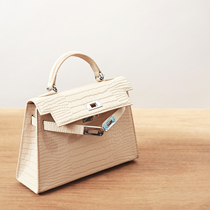 HFresh crocodile pattern Kelly bag womens bag New 2021 tide fashion shoulder crossbody leather Hand bag women