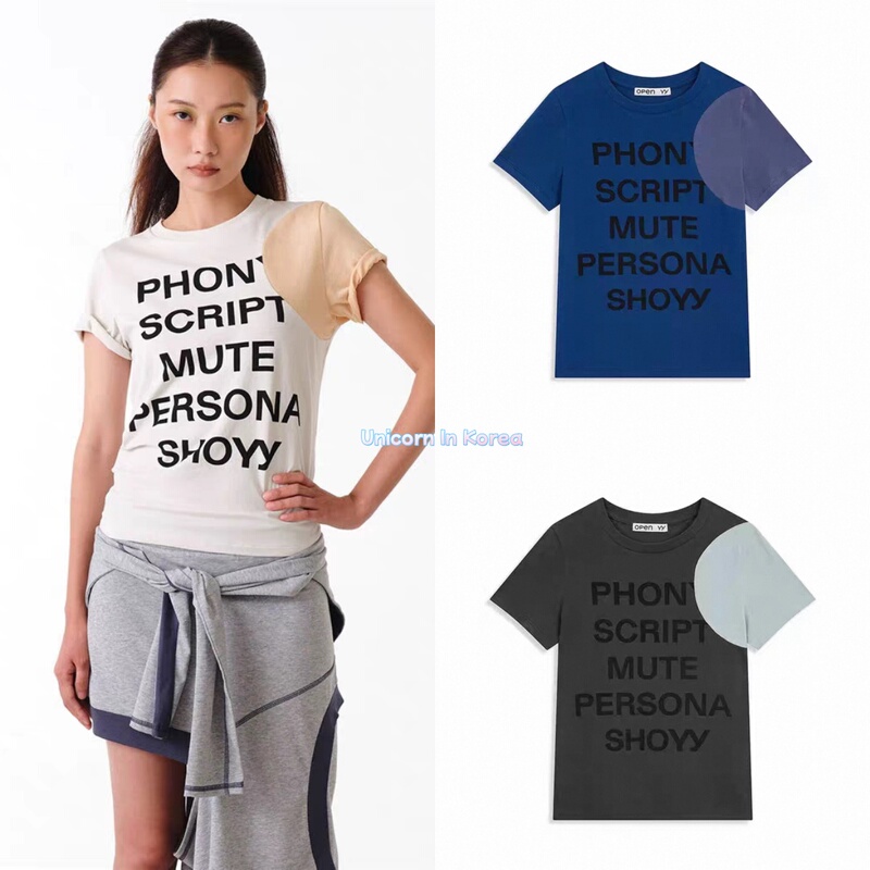 Small Quantity in Stock Open Yy Designer Brand 26Ss Spring/Summer New Model Yy Polka Dot Letter Print T-Shirt