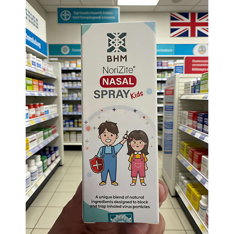 In-Stock Uk Original Bhm Children's Liquid Mask Virus-Blocking Nasal Spray 20ml Anti-Bacterial Infection
