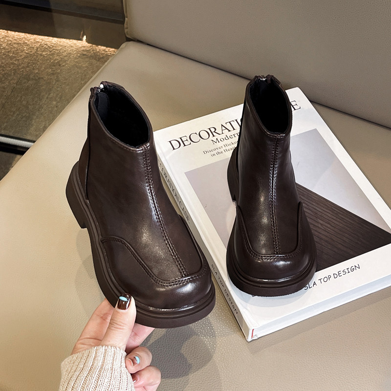 Girls' Boots, Kidsren's Boots, Girls' Velvet Leather Boots, 2025 Winter New Style Short Boots, Cotton Boots, Winter Boots