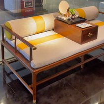 New Chinese style ebony wood Arhat bed large and small solid wood sofa bed Zen beauty couch B&B living room Arhat couch