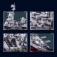 Little Luban Building Blocks Missouri Aircraft Carrier Battleship Model Assembly Children's Educational Toys for Boys