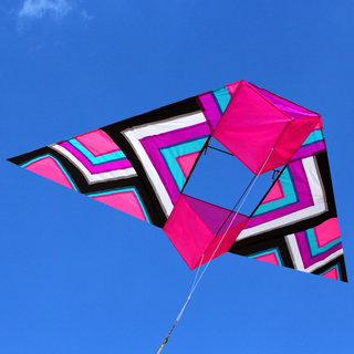 Dreidimensionaler sonnenvogel hebt ab und bunter weifang-drachen