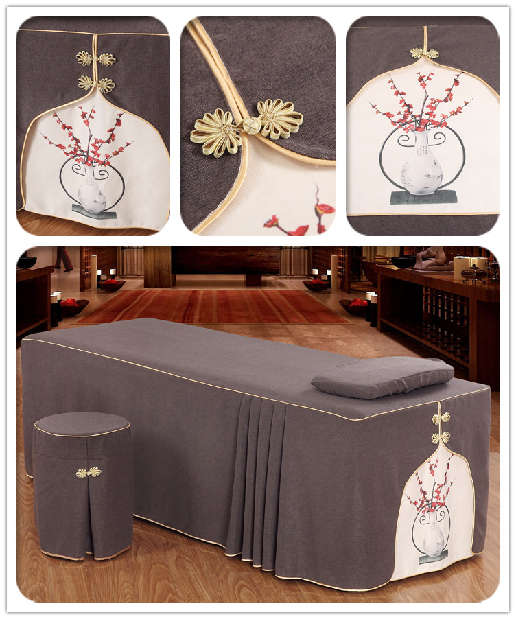 cao cấp thẩm mỹ viện bedspread denim bedspread vẻ đẹp ban đầu Body châu Âu bảng massage thiết lập tùy chỉnh vận chuyển - Trang bị tấm các mẫu ga giường spa