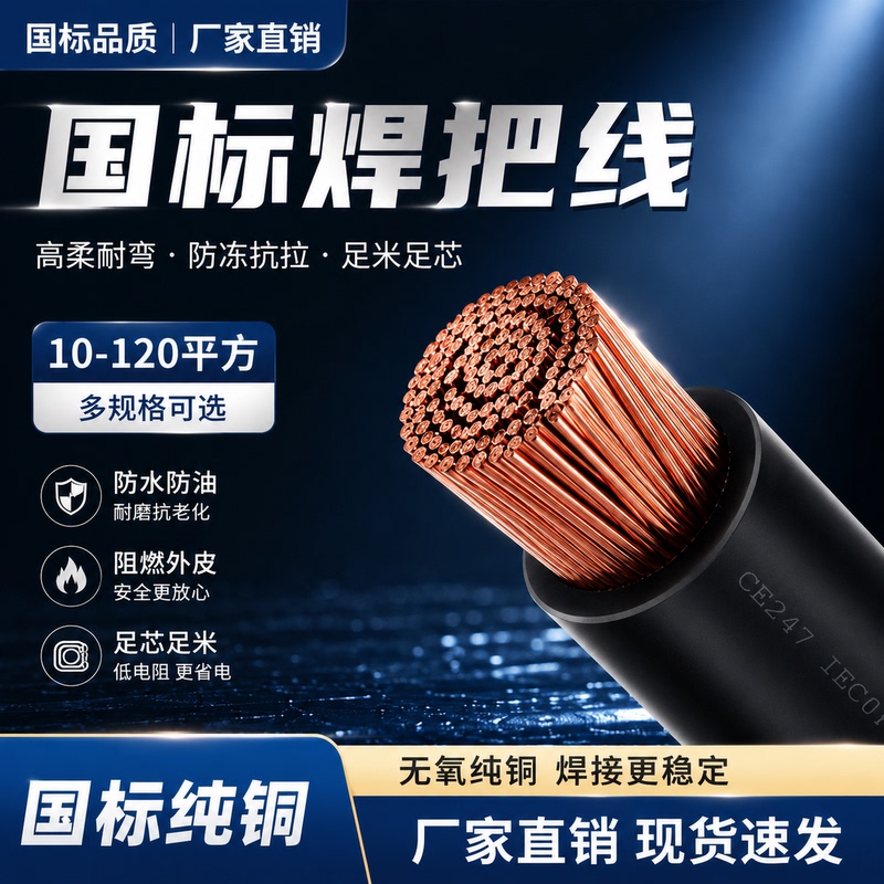 National Standard Pure Copper Welding Cable Yh Cable Wire 16 25 35 50 70 95 Square Meters Grounding Welding Machine Cable National Standard Pure Copper Welding Cable Yh Cable Wire 16 25 35 50 70 95 Square Meters Grounding Welding Machine Cable