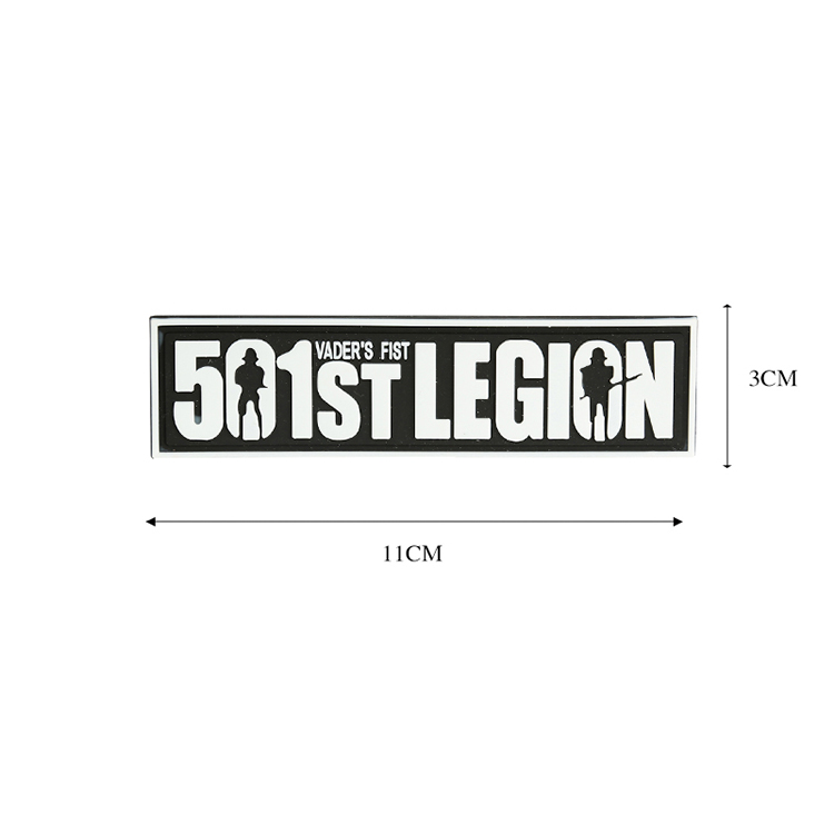Mới 501 Legion Velcro Armband Ba lô Nhãn dán 501 Legion vader PVC hình dán quần áo
