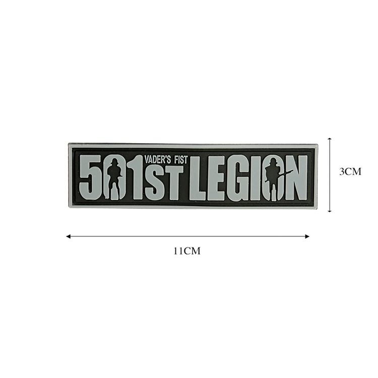 Mới 501 Legion Velcro Armband Ba lô Nhãn dán 501 Legion vader PVC hình dán quần áo