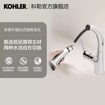 Kohler Eli faucet External pull-out faucet Faucet Kitchen faucet Pull-out faucet 13963T