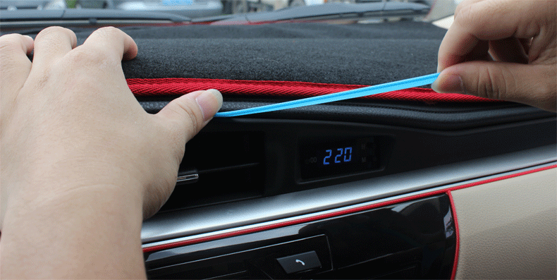 Car Blue Panel Neon Light Strip Cold EL OLED Interior Trim ...