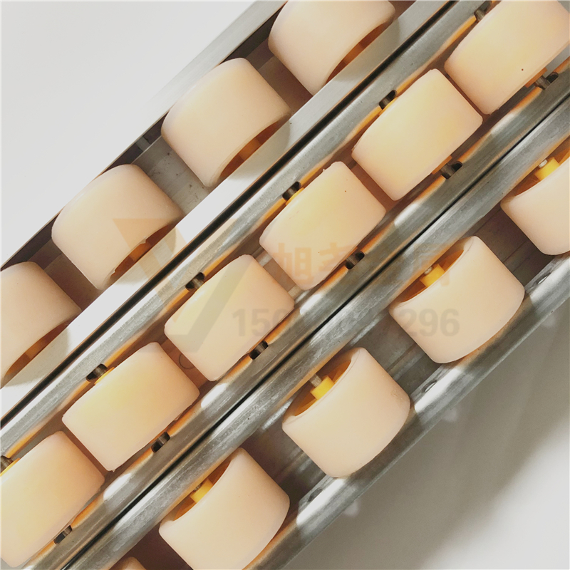 Surface silicone Soft silent anti-damage shock absorption fluent strip slide rail guide rail aluminum alloy pulley overmolding