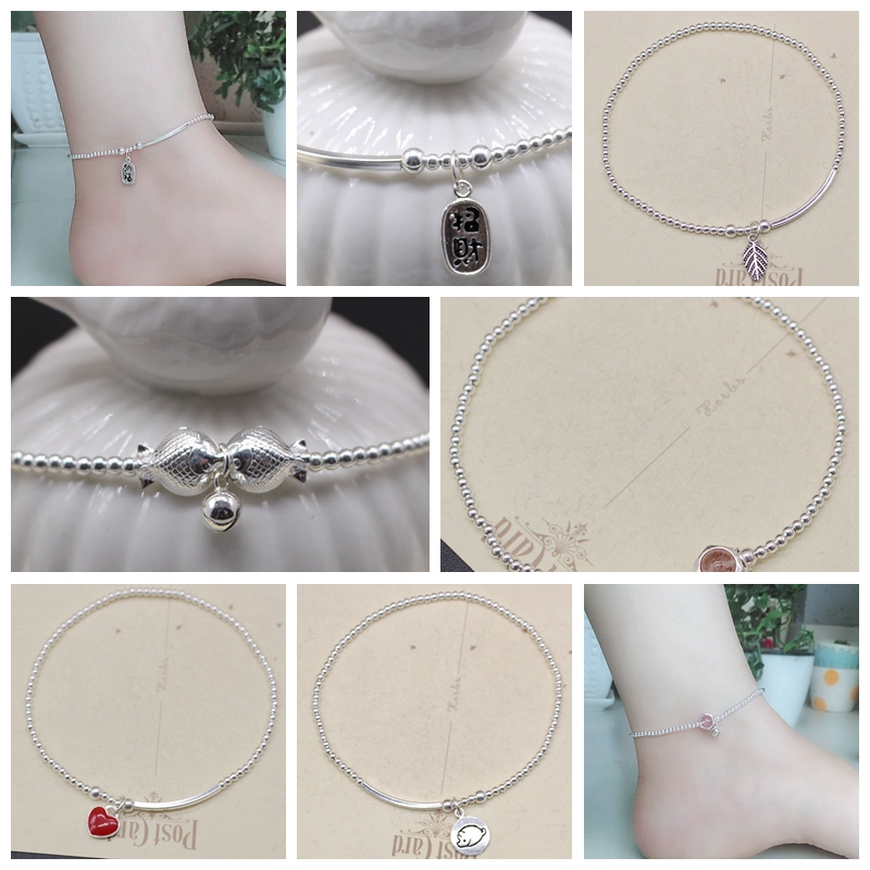 Chaine de cheville Femme      en Argenterie - Ref 3104599 Image 3