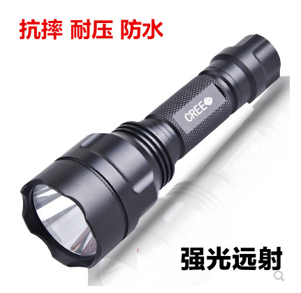 Bike light car front light intense light flashlights C8 mountaineering car riding accessories Cycling equipment light tangled camping Q5