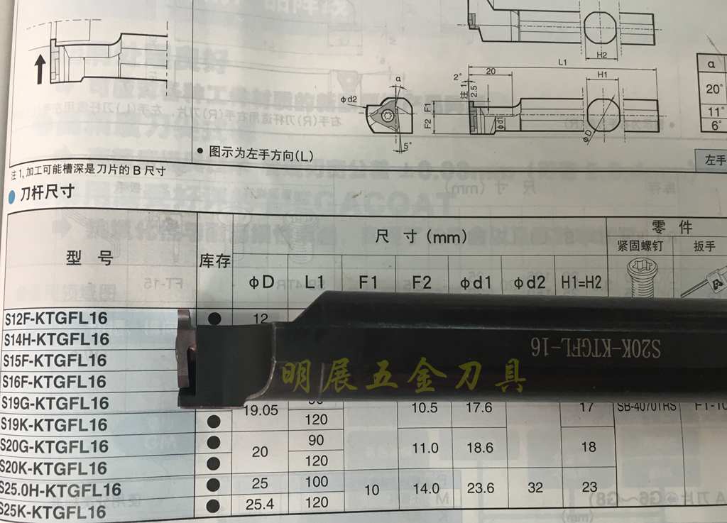 Grooving 19 20 22 25 25 4 Sleeve tool holder outer diameter for turning S20K-KTGFL16 Centering machine back shaft