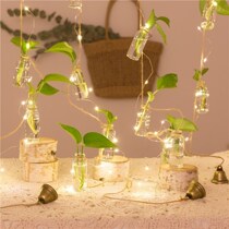 Sentei Glass Suspension Bottle Pendant Balcony Room Adornment Small hanging bottle Small vase Mini hanging small multi-meat bottle