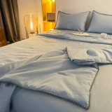 Брендовое прохладное одеяло, комплект, хлопковая простыня, 4 предмета, простой и элегантный дизайн