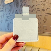 Small mirror to carry mini-cosmetic mirror bifacial portable student with small mirror for home small female cartoon