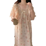 Летняя пижама, юбка, мультяшный милый осенний наряд маленькой принцессы, короткий рукав, свободный крой