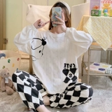 Милая мультяшная пижама, зимний лонгслив, осенний комплект для школьников, в корейском стиле