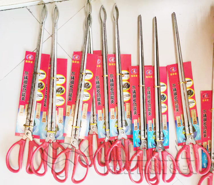 Sell scissors long clamp big forceps stainless steel clamp long handle sawtooth clamp grasping crab eel long pliers