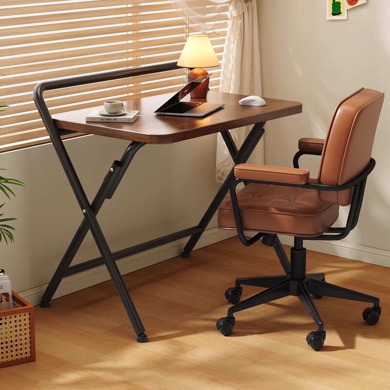 Japanese Imported Computer Desk, Foldable Desk, Office Desk, Bedroom Study Writing Desk, Dormitory No-Installation Small Table