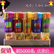 50 lighter secondary inflatable pattern electronic a new personality a box of fire body windproof straight plastic