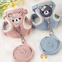 New Vest Type Dogs Traction Rope Walking Cat Rope Exclusive Kitty Little Dog Owl Chest Braces for Anti-Off Pets