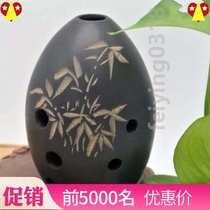 Pottery Xun Beginners introduction to meteorite Professional performance Xun tuning Pottery loss instrument Xun Exquisite eight-hole pear-shaped meteorite