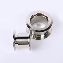 304 stainless steel bifacial wearing wall sleeve Anti-fastener sanitary grade workshop clean over wall pipe decoration wearing shed sleeve