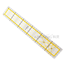 KEARING KPR3005 3MM ACRYLIC SEAM RULER MULTI-FUNCTION PATCHWORK RULER DIY HAND RULER