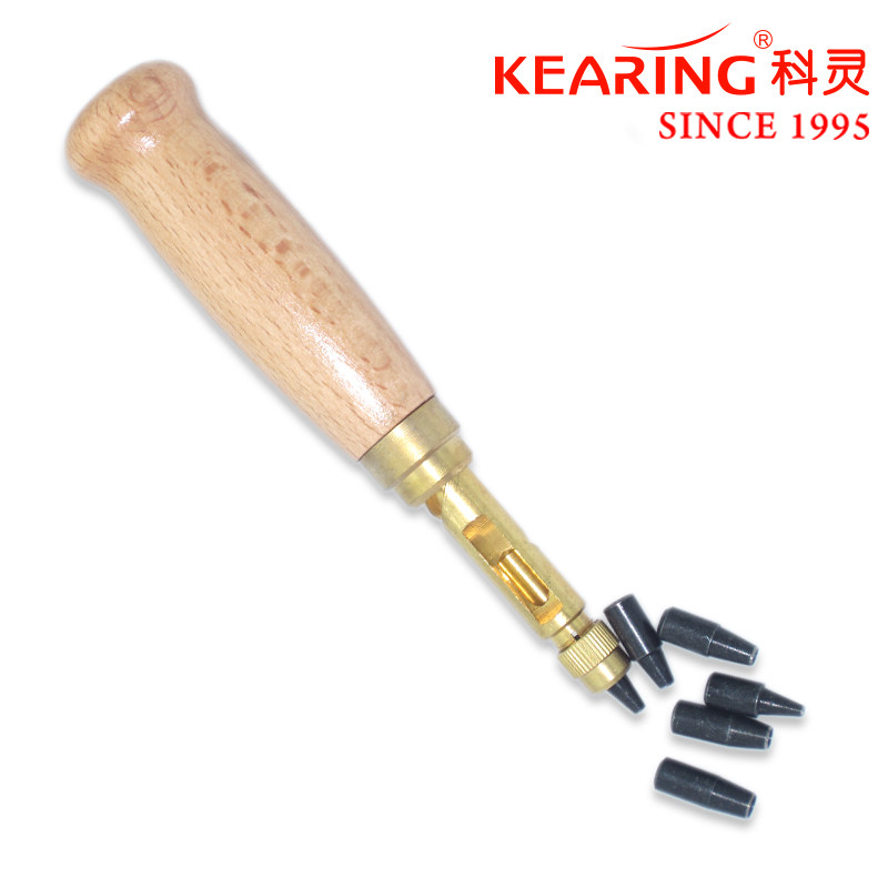 Coring replaceable punch hole Porous Manual Wood Handle Board Woodwork Clothing Plate-Making Belt Mini Special Belt Punch Tool Multi-Spec Home Clothing Design