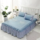 phim hoạt hình bông bedspread giường váy một mảnh giường bụi trải giường trượt bông ruffle tay 1.5m1.8m trẻ em - Váy Petti