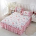 phim hoạt hình bông bedspread giường váy một mảnh giường bụi trải giường trượt bông ruffle tay 1.5m1.8m trẻ em - Váy Petti Váy Petti