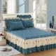 giường bằng vải bông váy bedspread duy nhất mảnh 1.5m1.8m trẻ em trải giường cotton twill ren giường bìa trượt phim hoạt hình - Váy Petti